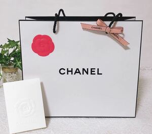 シャネル 「CHANEL」ショッパー 紙袋 カードホルダー付き (3027) 正規品 付属品 ショップ袋 ブランド紙袋 折らずに配送