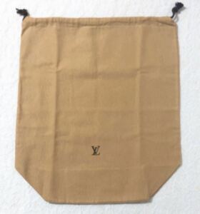 ルイヴィトン「 LOUIS VUITTON 」バッグ保存袋 旧旧型(3282）正規品 付属品 内袋 布袋 巾着袋 26(平置き44)×50×18cm マチあり 
