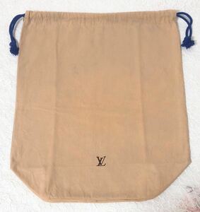 ルイヴィトン「 LOUIS VUITTON 」バッグ保存袋 旧旧型(3327）正規品 付属品 内袋 布袋 巾着袋 (平置き幅42)底幅27×50×18cm マチあり 