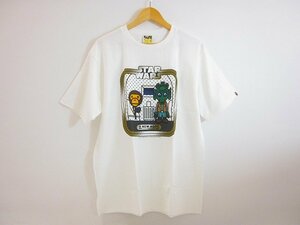 A BATHING APE×STAR WARS / ア・ベイシング・エイプ×スターウォーズ MILO マイロプリント Tシャツ サイズ : XL ホワイト