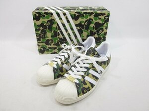 A BATHING APE×adidas / ア・ベイシング・エイプ×アディダス SUPER STAR 80s BAPE GZ8981 サイズ : 27cm カモフラ