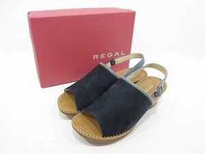 REGAL / リーガル サンダル スエード バッグストラップ レディース サイズ : 24.5cm ネイビー