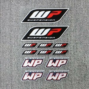 L742☆新品12PCS / SET 反射 WP ステッカー ショッカー ダンパーデカール