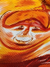 エルメススカーフ　プリーツカレ　SMILES IN THIRD MILLENARY　三千年紀の微笑　未使用品_画像3