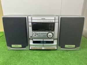 【s1275】【中古品】 AIWA アイワ CD カセット システムコンポ CX-NSZ10 / SX-NSZ12 シルバー 通電確認済み