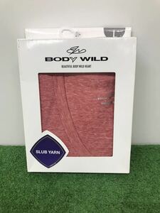 【s1615】未使用　BODY WILD VネックTシャツ　Lサイズ