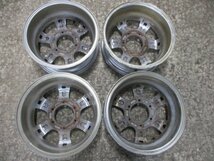 15x6J +33 6H/139.7 ハブ径約110㎜ Weds【4本セット】KEELER ジャンクパーツ【個人宅発送不可商品】_画像7