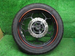 ninja250 EX250L-A390 リアホイール タイヤ付き BRIDGESTONE 140/70-17M/C 2022年製 BATTLAX BT46R 少振れ ジャンク 【個人宅配送不可】