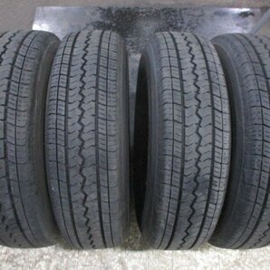 キャラバンE25系 195/80R15 107/105L LT 8部山程度【4本セット】2021年製 TOYO V-02e 15x5.5J 鉄ホイール【個人宅発送不可商品】の画像6