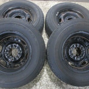 キャラバンE25系 195/80R15 107/105L LT 8部山程度【4本セット】2021年製 TOYO V-02e 15x5.5J 鉄ホイール【個人宅発送不可商品】の画像4