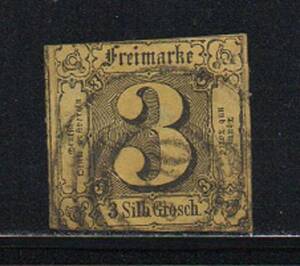 《g-160》ドイツ諸国・Thurn & Taxis / 1863年・３Silbergroschen （済）