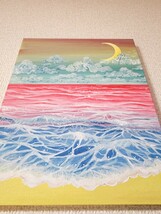 海　絵　風景画　アート　アクリル絵の具　一点物　原画_画像5