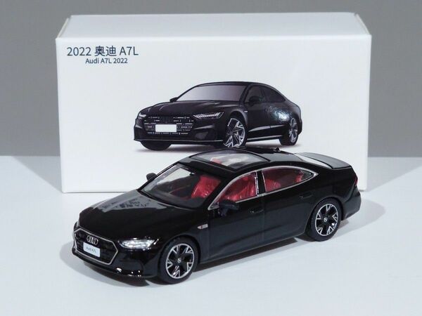 【日本未発売】JKM 1/64 Audi A7L 2022 アウディ A7 L【ブラック】