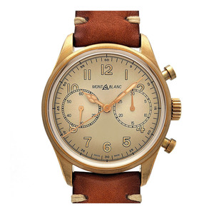  Montblanc 1858 automatic chronograph 118223 self-winding watch titanium bronze men's MONTBLANC [ beautiful goods ] used [ clock ]