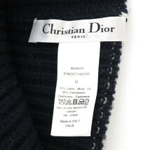 ディオール ロゴ ニットキャップ 31NOE714IXGH ユニセックス ネイビー Dior 中古 【アパレル・小物】_画像7