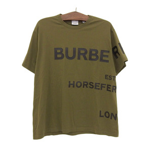  Burberry HARLFORD Hal Ford T-shirt 8055249 men's green BURBERRY [ beautiful goods ] used [ apparel * small articles ]