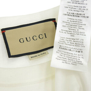 グッチ STRAWBERRY ロゴ Tシャツ 548334 メンズ ホワイト GUCCI 中古 【アパレル・小物】の画像6