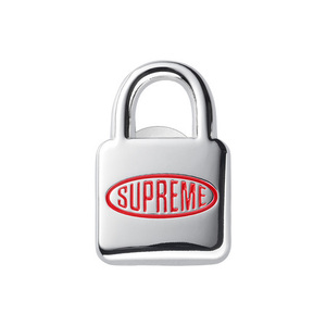 新品 18AW Supreme Lock Pin 南京錠 ピンバッジ