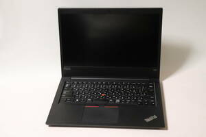 M163. Lenovo / ThinkPad E480 / 20KNCTO1WW / Core i7-8550U / 16GBメモリ / SSDなし / 通電確認・ジャンク