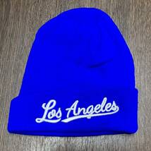 ドジャース ファン★LA ロサンゼルス 帽子 ニット帽 ロイヤルブルー_画像5