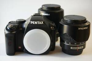 ペンタックス PENTAX K-m, デジタル一眼レフカメラ ダブルズームレンズセット [中古・現状品]