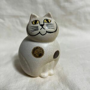 廃盤 LISA LARSON リサラーソン Mia ミア ミニ ねこのぶち ミア ブラウン 陶器 置物 限定 マリメッコ 猫の日