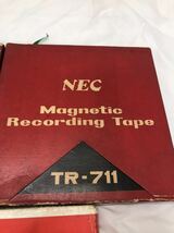 C-3-1A オープンリール テープ NEC ナショナル MAGNETIC SOUND RECORDING TAPE マグネティックレコーディング　テープ　ジャンク　1a/1b_画像3