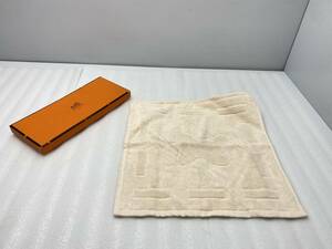 ★HERMES エルメス★本物鑑定済 ハンドタオル 【中古/現状品】