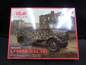  with translation secondhand goods ICM Germany army . member transportation car L1500A Kfz.70 1/35 plastic model 