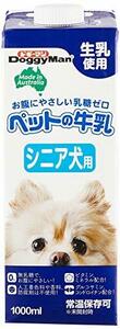 ドギーマン ペットの牛乳 シニア犬用 3W 1.0リットル (x 3)