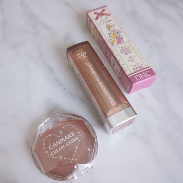 新品【CANMAKE】チーク【MAYBELLINE)リップ【DHC】リップクリーム