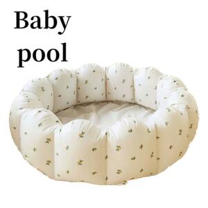  olive pattern baby vinyl pool for children pool playing in water stylish folding 