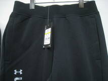 新品 定価17600円 UNDER ARMOUR アンダーアーマー スウェットパーカー 1381331 スウェットパンツ 1381333 上下 セットアップ 黒 MD_画像3