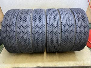 225/80R17.5（123/122L）M+S ヨコハマJAPAN ZEN903ZW スタッドレス 中古6本 2019年製 バリ山 225/80/17.5 4t車　トラックタイヤ