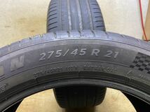 275/45R21（110Y）ミシュラン PILOT SPORT 4 SUV 中古2本 2021年製 275/45/21_画像5