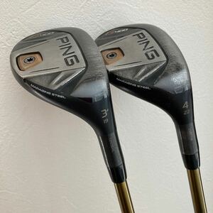 中古少し訳ありPING G400 ユーティリティ ALTA J CB H (3U/s/19°) (4U/s/22°) 2本セット