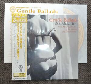 ★24K GOLD CD★Venus★紙ジャケ★Eric Alexander/Gentle Ballads★TKCV-35533★ゴールドCD★