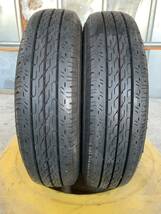 送料込み！155R12 BRIDGESTONE ECOPIA R680 19年製 5mm 中古タイヤ２本_画像1