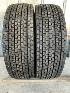 引渡可能 295/80R22.5 YOKOHAMA ZEN 903ZW 17mm 2010製 中古 truckTires 2本SET