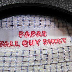 PAPAS パパス メンズ L WALL GUY SHIRT シャツ 長袖 カットソー クリーニングタグ付 タ791の画像6
