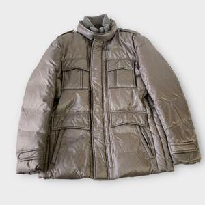 参考価格￥63,800- くすみブラウン　オンワード樫山 23区 HOMME PERTEX使用 TYPE M-65 上質 ダウンジャケット 48 L〜XL メンズ ビジネス