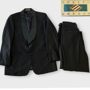 JOSEPH ABBOUD タキシード 黒 サイズ ジョセフアブード　セットアップ　上下　　　2釦　2b　　黒　パンツ　ジャケット　まとめ