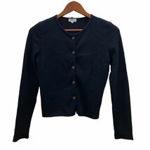 埼P♪ FOXEY selected CASHMERE フォクシー カシミヤカーディガン サイズ38 カシミヤ100% ブラック レディース ♪1790_画像1