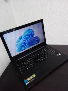 Lenovo G50-45 AMD E1-6010(1.35GHz),4GB,500GB,ブラック,15.6光沢液晶,wifi,DVDマルチ,Windows11(23H2・再)インストール済み,ACアダプタ付