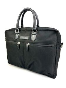 ラルフローレン POLO RALPH LAURE 2WAYブリーフケース ブラック 黒 ビジネスバッグ A4 PC hand bag Shoulder bag leather bag briefcase