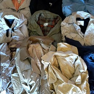 Z4 卸売り まとめて 業販 大量 福袋 フリマ ベール 10枚 セット トレンチコート ロングコート コート ビンテージ アメリカ メンズ 古着 USA