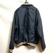 B6 USA製 DonAllesonAthletic XL 黒色 中綿 ナイロン スタジャン ジャケット ヴィンテージ ビンテージ アメリカ 古着 USA 80s 90s メンズ_画像2