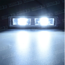 LED フォグランプ ワークライト 作業灯 防振 耐衝撃 DC12V 24V 4個セット 汎用_画像2