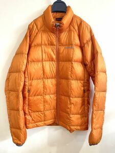 Marmot Marmot light weight real down jacket M orange inner down 