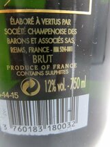 未開栓 洋酒 バロン・ド・ロスチャイルド ブリュト BARONS DE ROTHSCHILD 750ml 12% シャンパン 送料無料_画像4